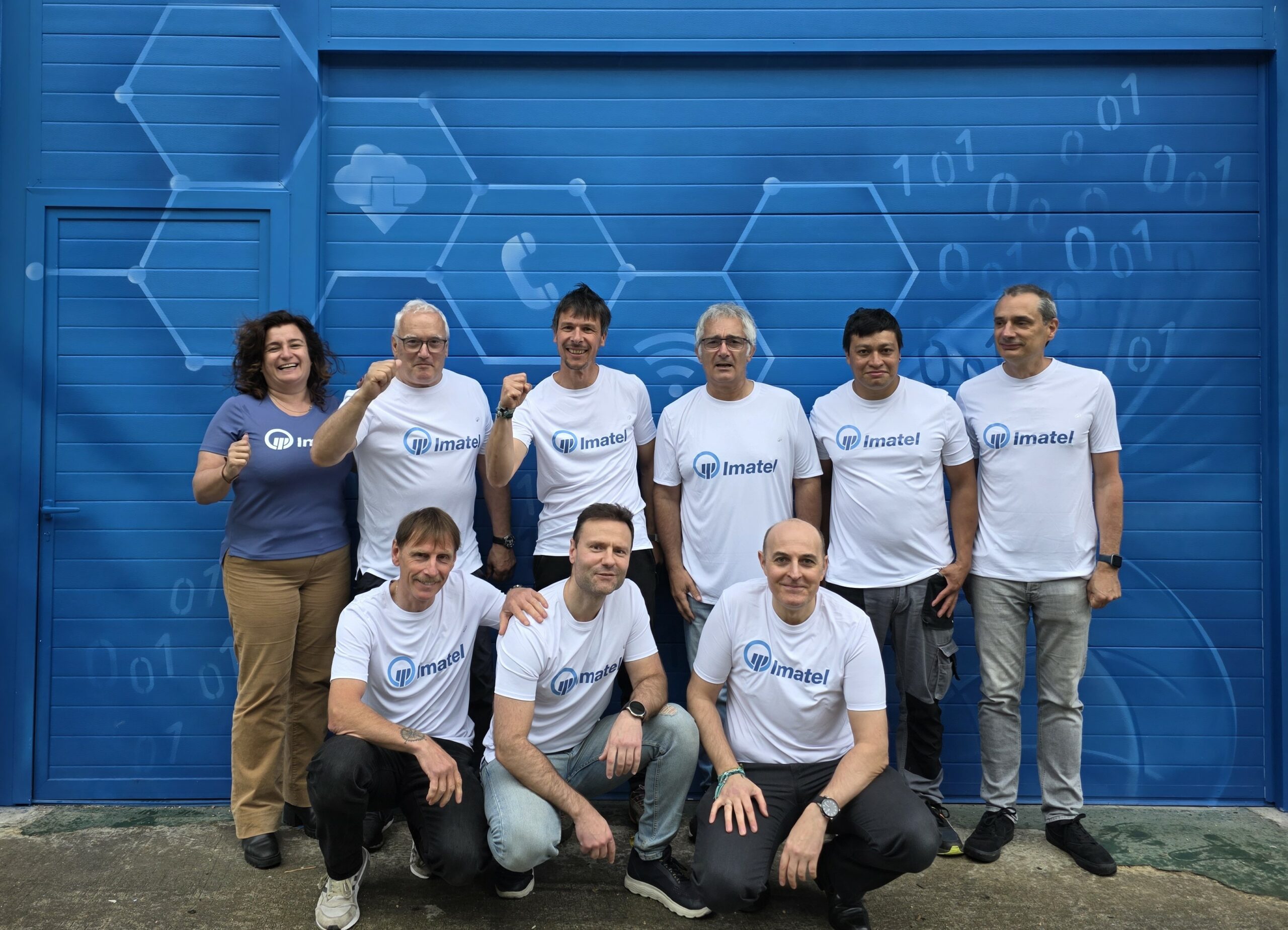 Parte del equipo de imatel con nuestro corredor Sergio